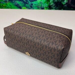 Michael Kors Brown Cosmetic Bag